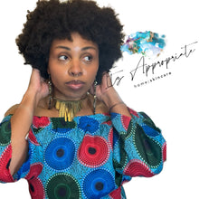 Load image into Gallery viewer, African Zanzibar Two Piece Maxi Skirt Set (Teal Blend)