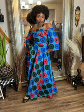 Load image into Gallery viewer, African Zanzibar Two Piece Maxi Skirt Set (Teal Blend)
