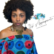 Load image into Gallery viewer, African Zanzibar Two Piece Maxi Skirt Set (Teal Blend)