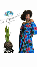 Load image into Gallery viewer, African Zanzibar Two Piece Maxi Skirt Set (Teal Blend)