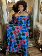 Load image into Gallery viewer, African Zanzibar Two Piece Maxi Skirt Set (Teal Blend)