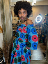 Load image into Gallery viewer, African Zanzibar Two Piece Maxi Skirt Set (Teal Blend)