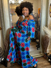 Load image into Gallery viewer, African Zanzibar Two Piece Maxi Skirt Set (Teal Blend)