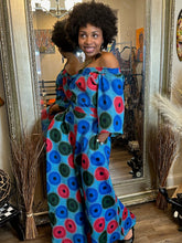 Load image into Gallery viewer, African Zanzibar Two Piece Maxi Skirt Set (Teal Blend)