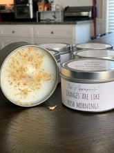 Load image into Gallery viewer, All Natural Herbal Blended Tin Candle w/ Herbs