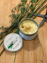 Load image into Gallery viewer, All Natural Herbal Blended Tin Candle w/ Herbs