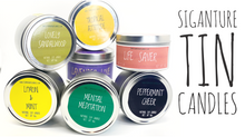 Load image into Gallery viewer, All Natural Signature Soy Tin Candles