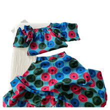 Load image into Gallery viewer, African Zanzibar Two Piece Maxi Skirt Set (Teal Blend)