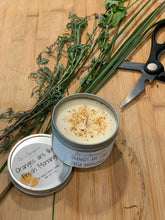 Load image into Gallery viewer, All Natural Herbal Blended Tin Candle w/ Herbs