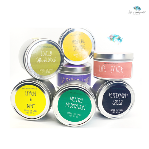 All Natural Signature Soy Tin Candles